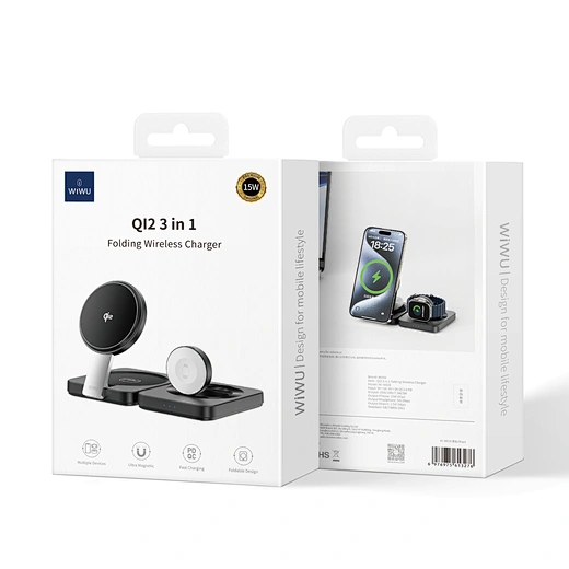 wiwu 3-in-1 Folding Wireless Charger - Image 5