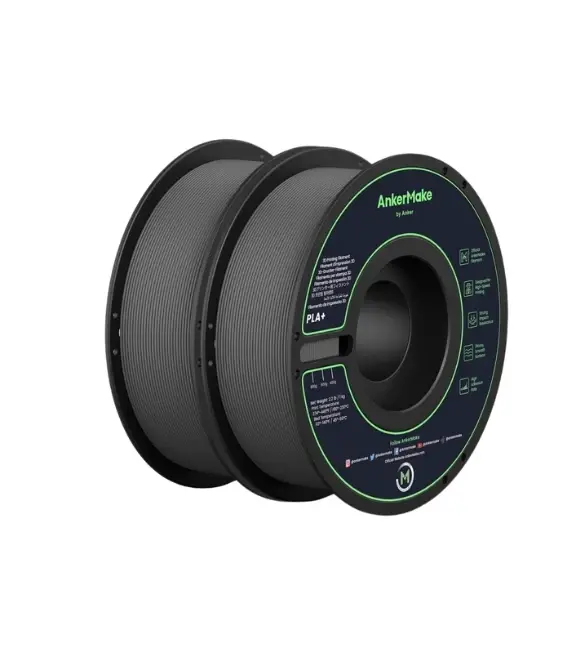 AnkerMake PLA+ Filament – Global Gray | High-Performance 3D Printing Material