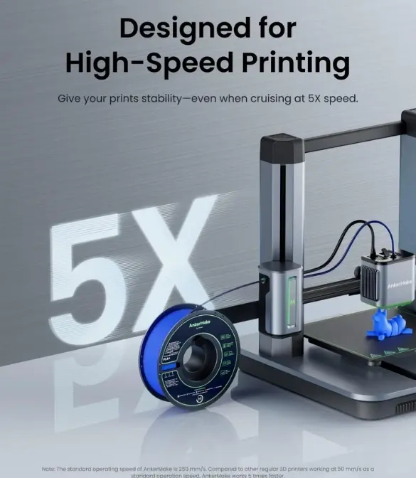 AnkerMake PLA+ Filament – Global Gray | High-Performance 3D Printing Material - Image 2