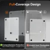 Frosted matte MacBook case compared to glossy case