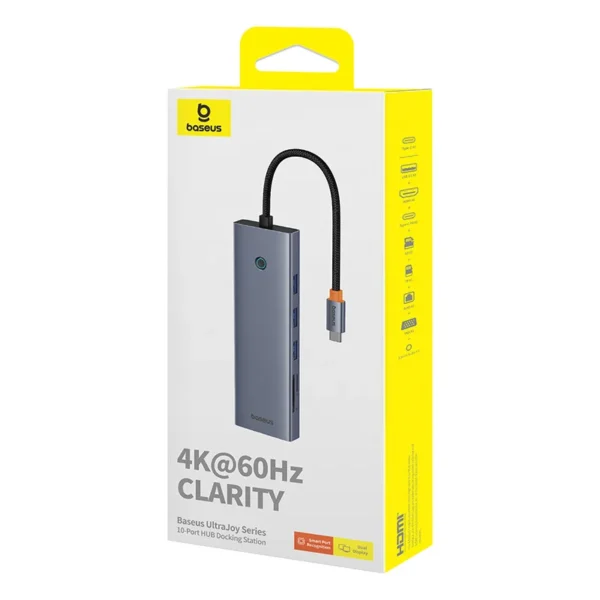Baseus UltraJoy Series 10-Port HUB Docking Station - Image 3