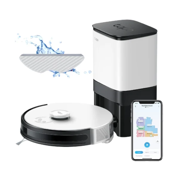 Tapo RV10 Plus – Robot Vacuum & Mop with Auto-Empty Dock - Image 2