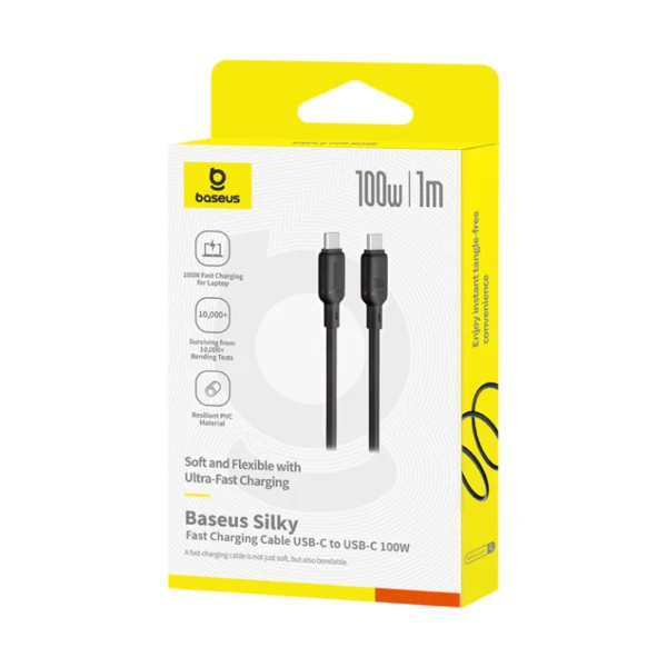 Baseus Silky Series Fast Charging Cable Type-C to Type-C 100W - Image 4