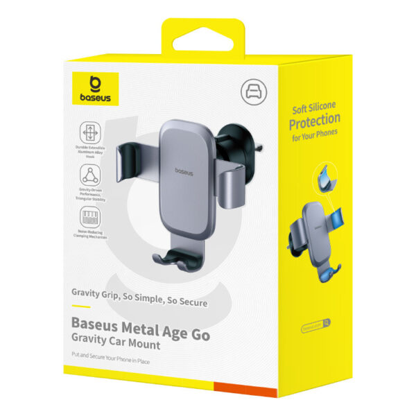 Baseus Metal Age Go Gravity Car Mount Air Outlet Version - Image 3