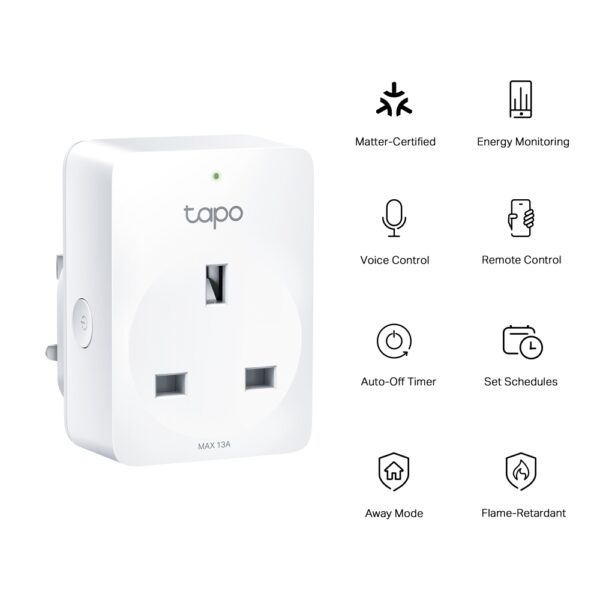 TP-Link Tapo P110M – Smart Wi-Fi Mini Socket with Energy Monitoring - Image 2