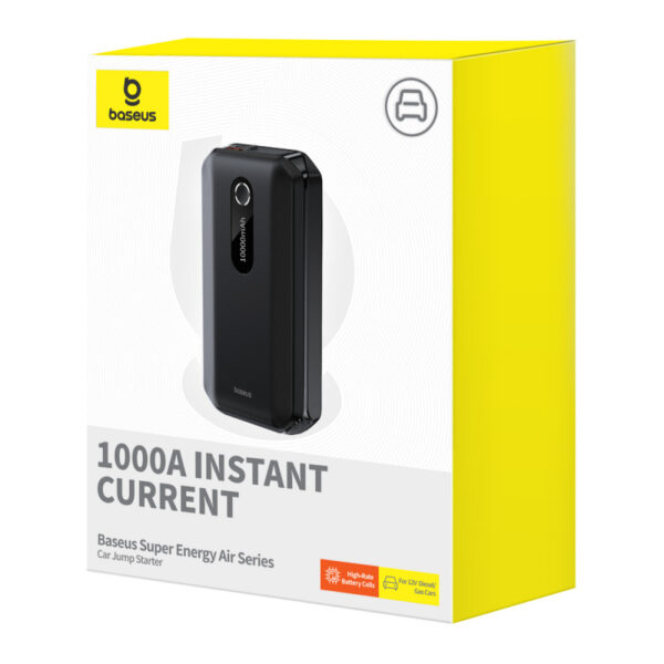 Baseus Super Energy Air Series Car Jump Starter (10000mAh, 1000A Peak Current) - Image 5