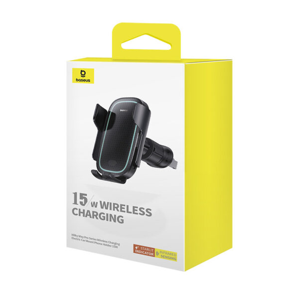 Baseus Milky Way Pro Series Wireless Charging Electric Car Holder 15W - Image 4