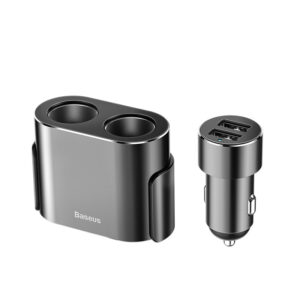 Baseus High Efficiency One to Two Cigarette Lighter 80W