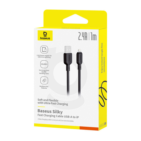 Baseus Silky Series Fast Charging Cable USB to iP 2.4A - Image 3