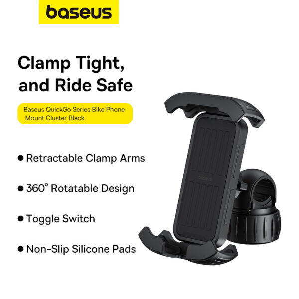 Baseus QuickGo Series Bike Phone Mount - Image 4
