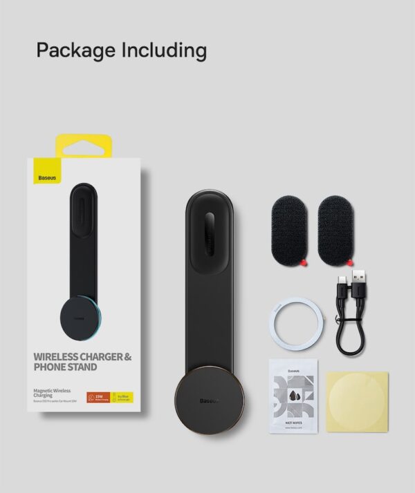 Baseus C02 Pro Series Magnetic Wireless Charging Car Mount - Image 4