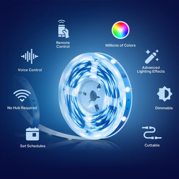 TP-Link Tapo L900-5 Smart Wi-Fi RGB Light Strip (5 m, Multicolor) - Image 2