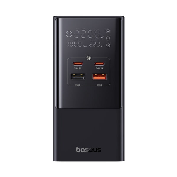 Baseus PowerCombo Tower Power Strip 2AC+2U+2C 100W - Image 2