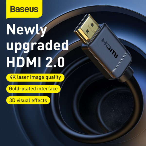 Baseus High Definition Series HDMI to HDMI Adapter Cable 1m - Image 4