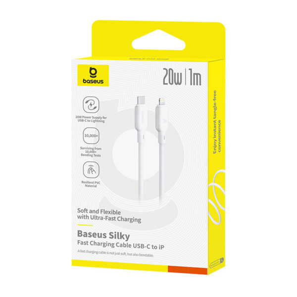 Baseus Silky Series Fast Charging Cable Type-C to iP 20W (1m) - Image 5
