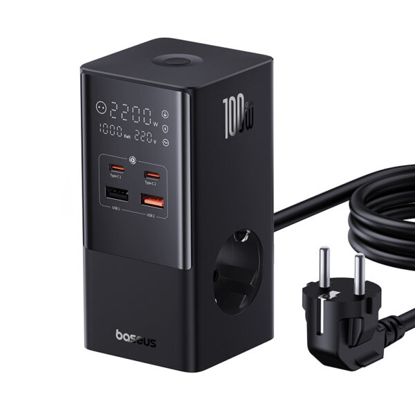 Baseus PowerCombo Tower Power Strip 2AC+2U+2C 100W