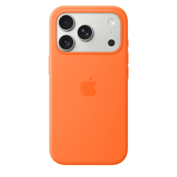 Apple Silicone Case for iPhone 17 Pro Orange - Image 3