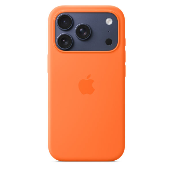 Apple Silicone Case for iPhone 17 Pro Orange - Image 2