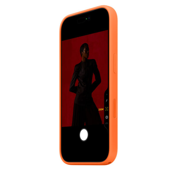 Apple Silicone Case for iPhone 17 Pro Orange - Image 4