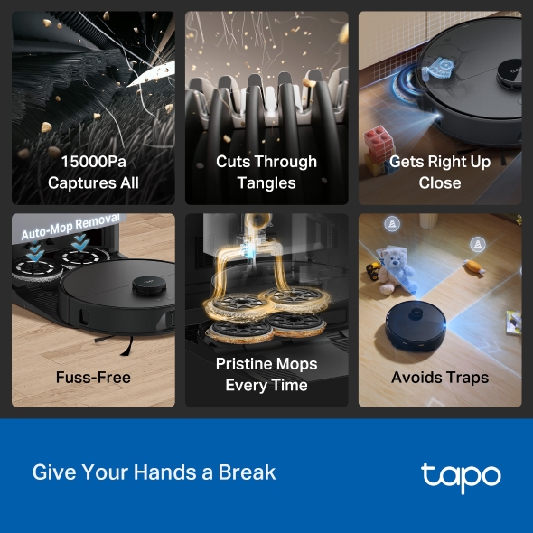 Tapo RV50 Pro Omni Robot Vacuum & Mop - Image 4