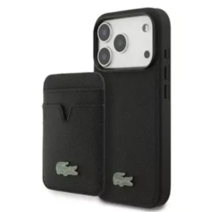 Lacoste MagSafe Case & Card Wallet Bundle Black