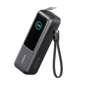 Anker 25K 165W Power Bank with Built-In Retractable Cables