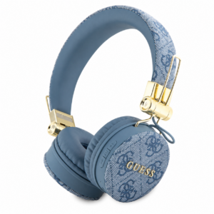 GUESS Bluetooth Headphones 4G PU Leather Logo